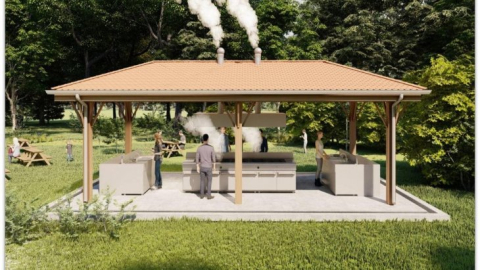 Körfez'de sahil bandına doğalgazlı mangal üniteleri kuruluyor