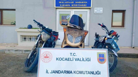 Motosiklet hırsızı jandarma ekiplerine yakalandı