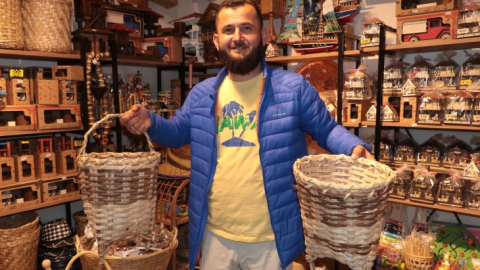  Çay sepetleri artık süs eşyası oldu  