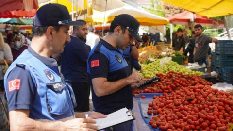 Zabıtadan pazar denetimi