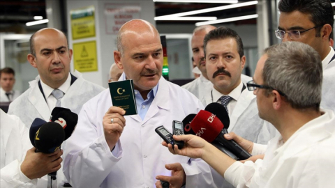 Bakan Soylu: “Türkiye kendi yerli ve milli pasaportunu bu akşam itibarıyla basmaya başlıyor”