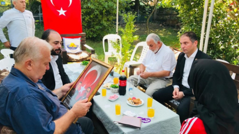 Şehit ailesini gururlandıran ziyaret