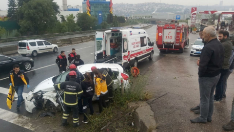 Kocaeli'de yağış kazayı beraberinde getirdi