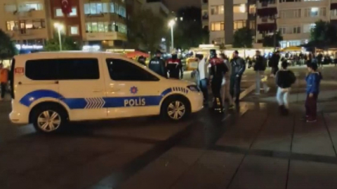 Kent meydanı karıştı, onlarca kişi tekme tokat kavga etti