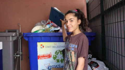 İzmit Belediyesi'nin teşviği ile 37 ton atık toplandı