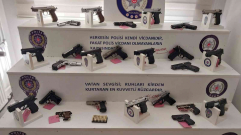 Kocaeli'nde 57 silah ele geçirildi