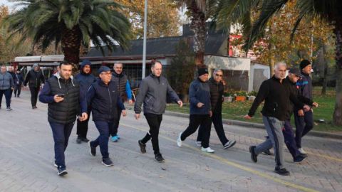Tütünçiftlik'te sağlıklı yaşam yürüyüşü