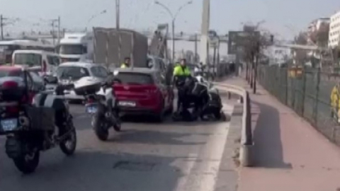 Çaldığı ağabeyinin otomobili ile kaçarken baltayı taşa vurdu