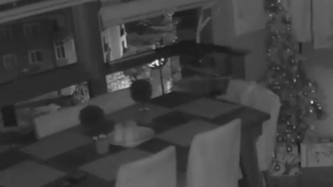 Düzce depreminde korku dolu anlar kameralara yansıdı !