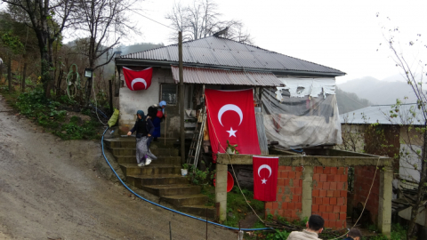 Giresunlu şehidin yaşadığı evi gören herkesi duygulandırdı
