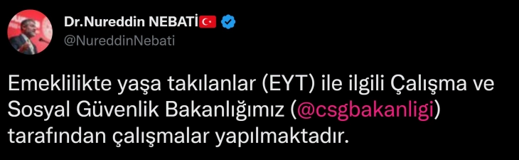 Bakanlık açıkladı ! EYT'de işverenlerin tazminat yükünü karşılayabilecek kredi paketi yolda