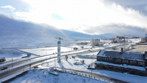 Erciyes beyaza büründü, muhteşem görüntüler ortaya çıktı