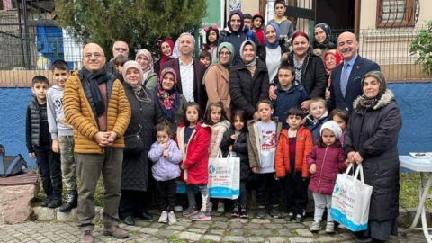 Öğrencilere eğitim setleri verildi