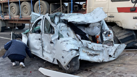 TEM'de 9 araçlı zincirleme kaza, ortalık savaş alanına döndü