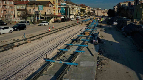 Kuruçeşme tramvayında sıra raylara geldi