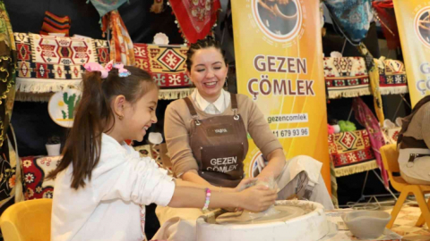 Sanat ve eğlence atölyeleri çocuk sesleriyle açıldı