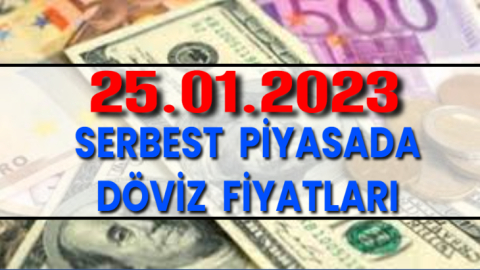 Serbest piyasada döviz fiyatları 25.01.2023