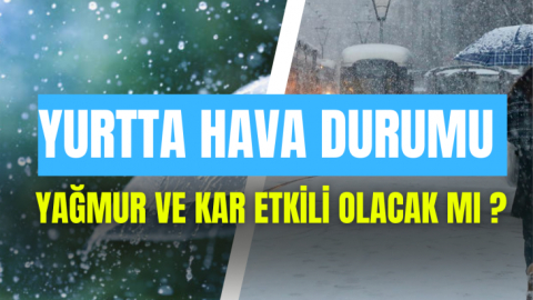 Yurtta hava durumu 25.01.2023