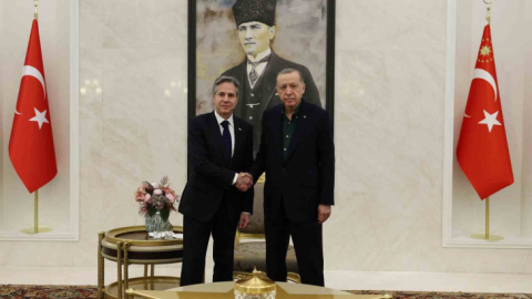 Cumhurbaşkanı Erdoğan, ABD Dışişleri Bakanı Blinken ile görüştü