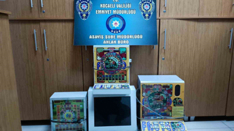 Kocaeli'de kumar oynatılan iş yerine polis baskını