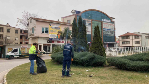 Derince'nin yeşil alanları bahara hazırlanıyor