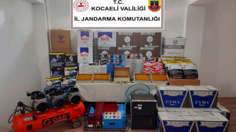 Kocaeli'de 333 bin 400 makaron ele geçirildi