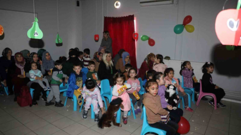 Depremzede çocuklar doyasıya eğlendi