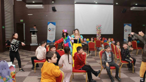 Depremzede çocuklara özel etkinlik