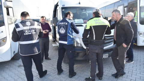 Kartepe'de öğrenci servisleri denetlendi