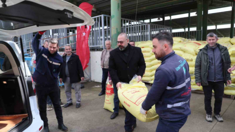 840 çiftçiye gübre desteği