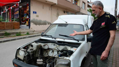 Meşhur film sahnesi gerçek oldu 'Baba akü yok!'