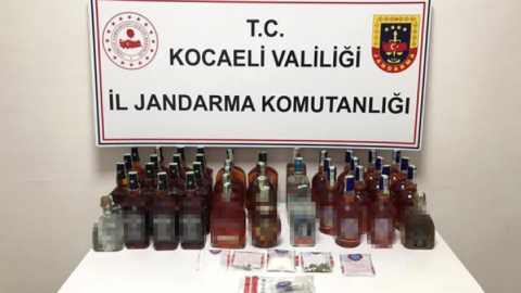 Kocaeli'de gümrük kaçağı alkol ele geçirildi