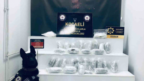 Zuladaki 9 kilo 500 gram uyuşturucu polisin dikkatinden kaçmadı