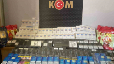 Kocaeli'de 340 bin dal boş ve dolu makaron ele geçirildi