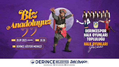 Derince'de halk oyunları rüzgarı