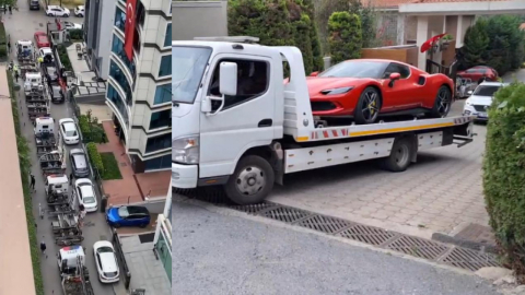 Dilan Polat ve Engin Polat’ın şirketlerine ait araçlar çekicilerle götürüldü