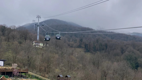Kartepe Teleferiğinin açılışına dakikalar kaldı