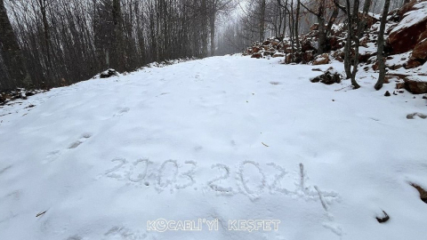 Kocaeli’nin yüksek kesimlerinde kar yağıyor
