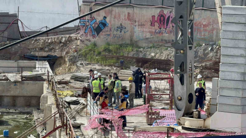 Kocaeli'de metro şantiyesinde yangın