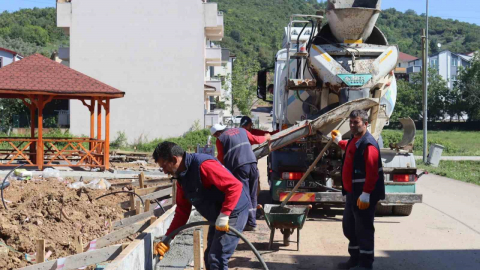 Alikahya'daki park ve oyun alanında sona doğru