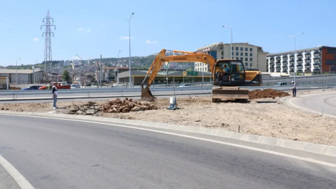 Yeşilova-Solaklar Kavşağı’nda çevre düzenlenmesi