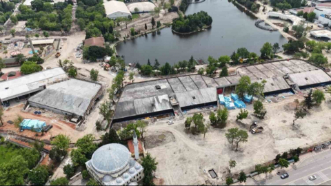 İzmit Millet Bahçesinin kaba inşaatı tamamlandı