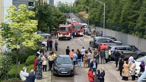 16 katlı binada yangın paniği