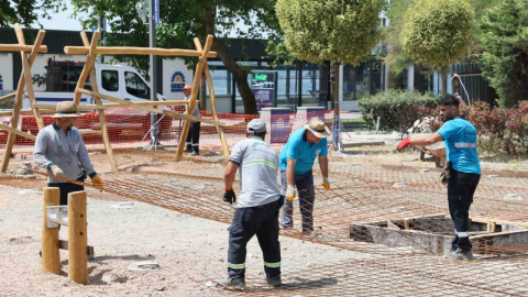 Eskihisar'daki çocuk parkı yenileniyor