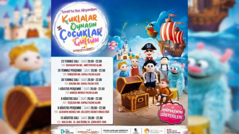 İzmit’te çocuklar için renkli yaz akşamları başlıyor!