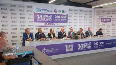 14. Kocaeli Kitap Fuarı 5 Ekim Cumartesi günü kapılarını açıyor