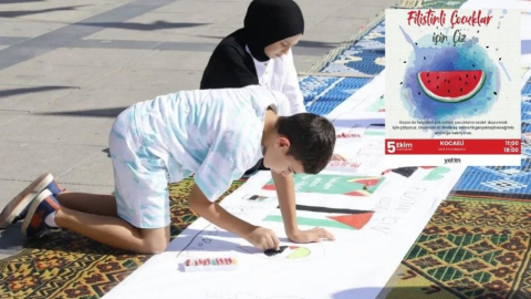 Kocaeli’de “Filistinli Çocuklar İçin Çiz” Etkinliği