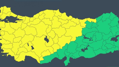 Harita sarıya boyandı, Meteoroloji'den 49 il için uyarı!