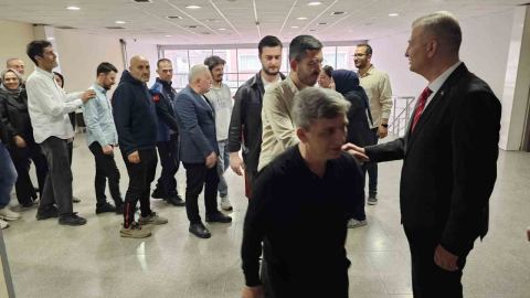 Başkan Sezer personel ile bayramlaştı