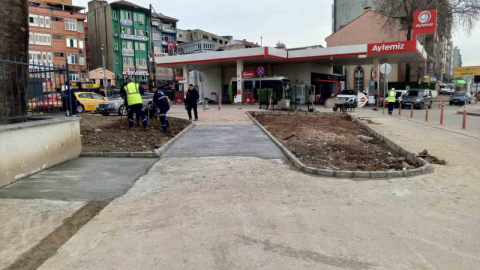 Yaya trafiğinde konforlu hale getiriliyor